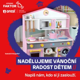Oresi a Hitrádio Faktor nadělují vánoční radost dětem, kde na dárky nejsou peníze
