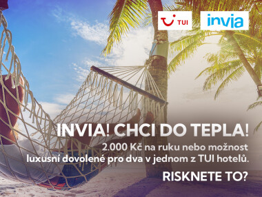 INVIA! CHCI DO TEPLA! - vyhrajte dovolenou v jednom z exkluzivních hotelů TUI ve Španělsku, Řecku nebo Turecku!
