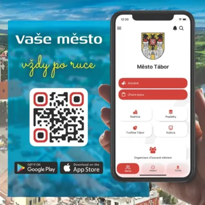Tábor má novou appku. Upozorní na uzavírky, akce i mimořádné situace