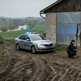 V Hněvkovicích řádil zloděj. Z areálu odvezl techniku a ukradl i tři prasata