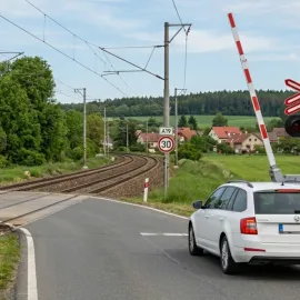 Pozor na komplikace na přejezdech. Řidiče čekají objížďky