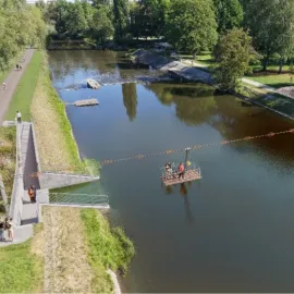 Dopravní novinka v Budějcích! Přes řeku se převezeme sami