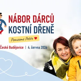 Maminka malého Lukáška bojuje s leukémií. V Budějovicích můžete pomoci vstupem do registru dárců kostní dřeně
