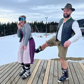 Na jihu Čech se pořád lyžuje. Sezona může vydržet až do Velikonoc