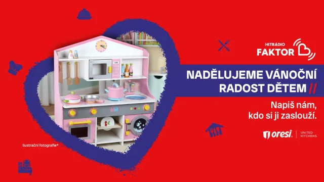 Oresi a Hitrádio nadělují vánoční radost dětem, kde na dárky nejsou peníze